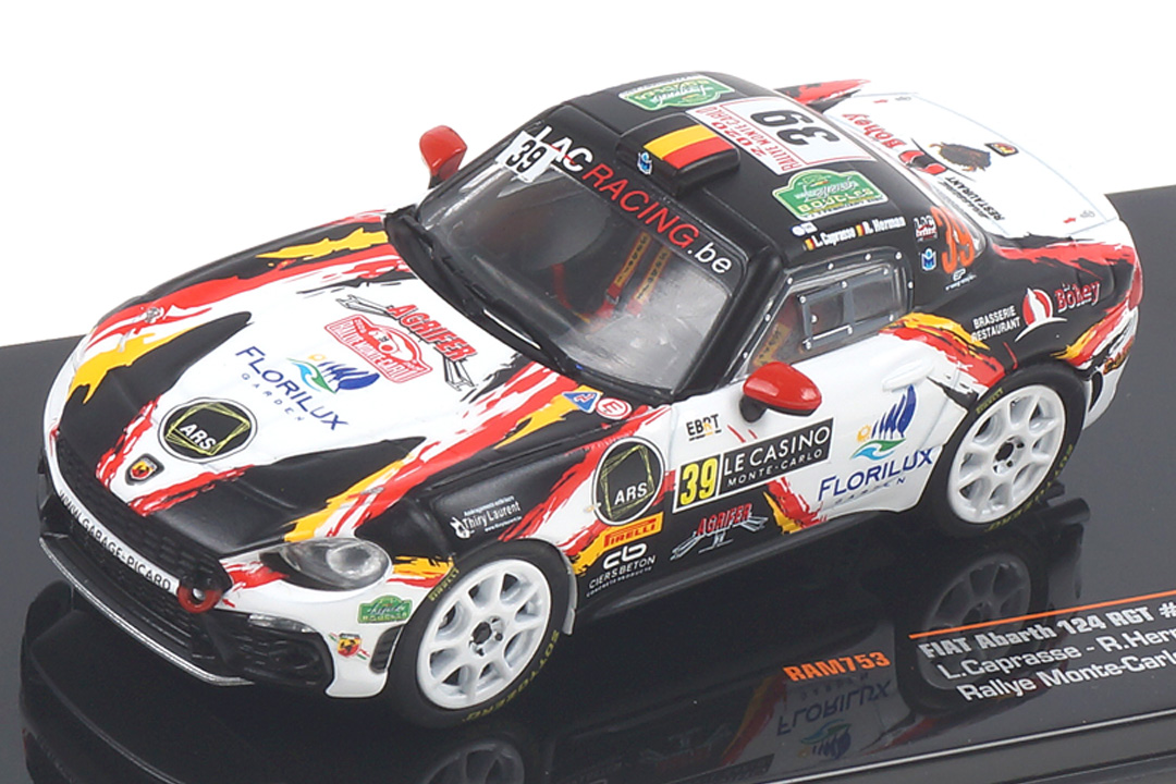 Fiat 124 RGT Abarth Rallye Monte Carlo 2020 Caprasse/Herman IXO 1:43 RAM753