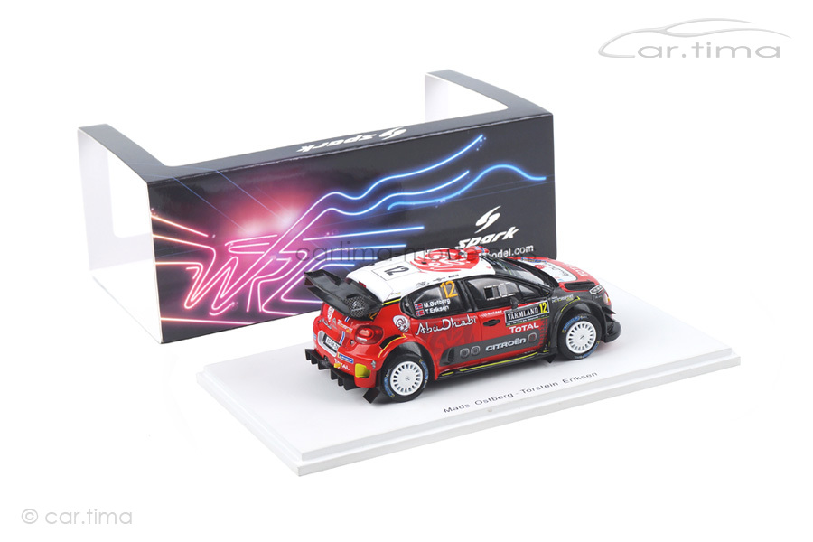 Citroen C3 WRC Rally Sweden 2018 Ostberg/Eriksen Spark 1:43 S5965