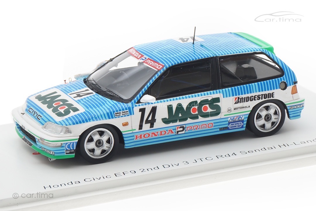 Honda Civic EF9 JTC 1991 Nakaya/Hattori Spark 1:43 S5463