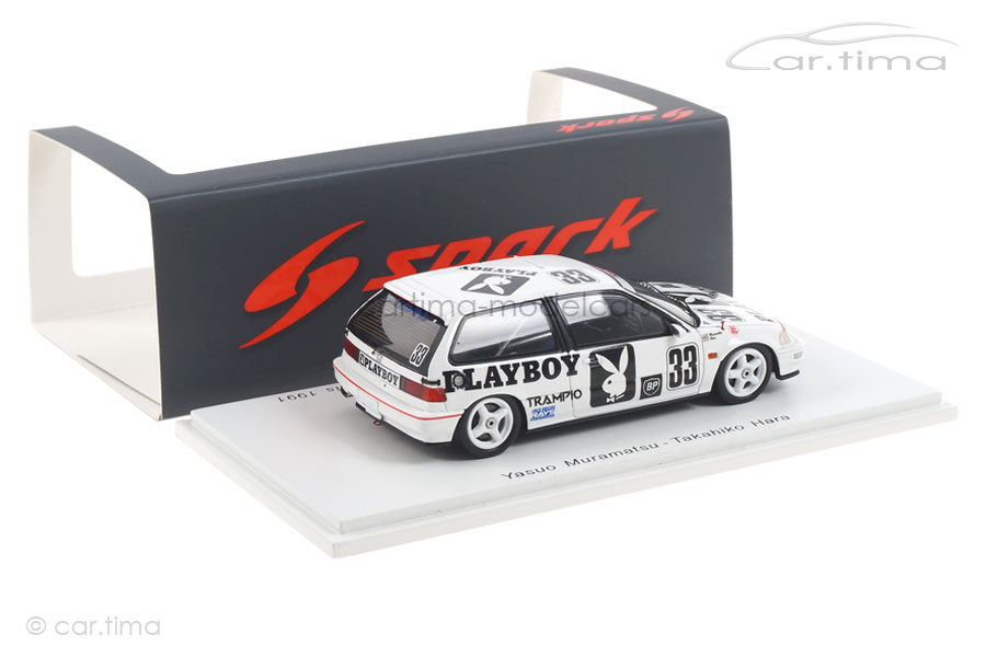 Honda Civic EF9 AJTCC Autopolis 1991 Muramatsu/Hara Spark 1:43 S5464