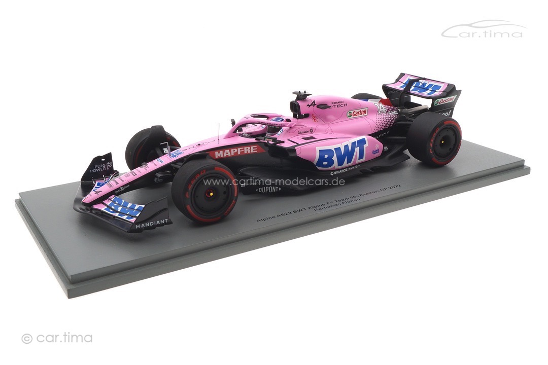 Alpine A522 GP Bahrain 2022 Fernando Alonso Spark 1:18 18S752