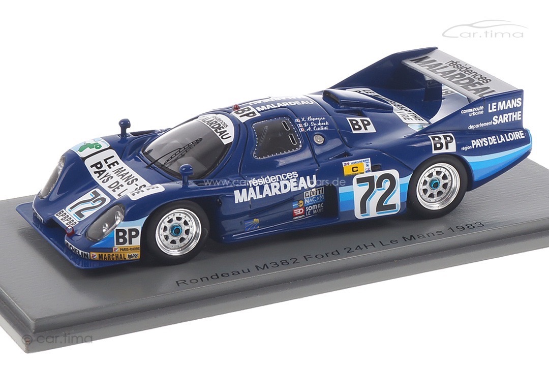 Rondeau M382 Ford 24h Le Mans 1983 Cudini/Lapeyre/Snobeck Spark 1:43 S2285