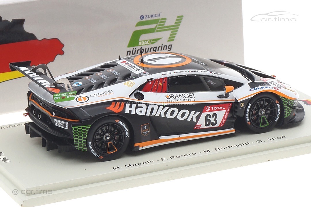 Lamborghini Huracan GT3 Evo 24h Nürburgring 2021 Altoè/Bortolotti/Mapelli Spark 1:43 SG788