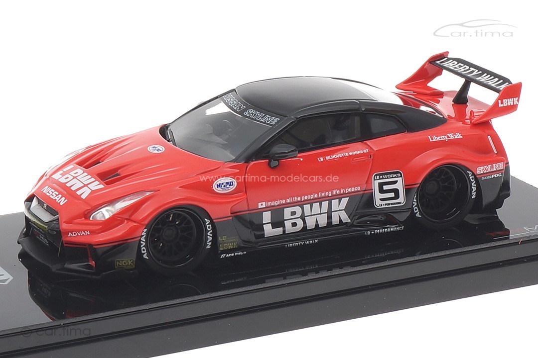 Nissan 35GT-RR LB-Silhouette Works GT Ver.1 rot/schwarz TSM 1:43 TSMV0011