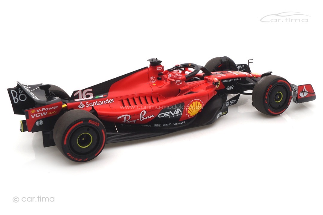 Ferrari SF-23 GP Bahrain 2023 Charles Leclerc BBR 1:18 BBR231816 Ferrari SF-23 GP Bahrain 2023 Charles Leclerc BBR 1:18 BBR231816