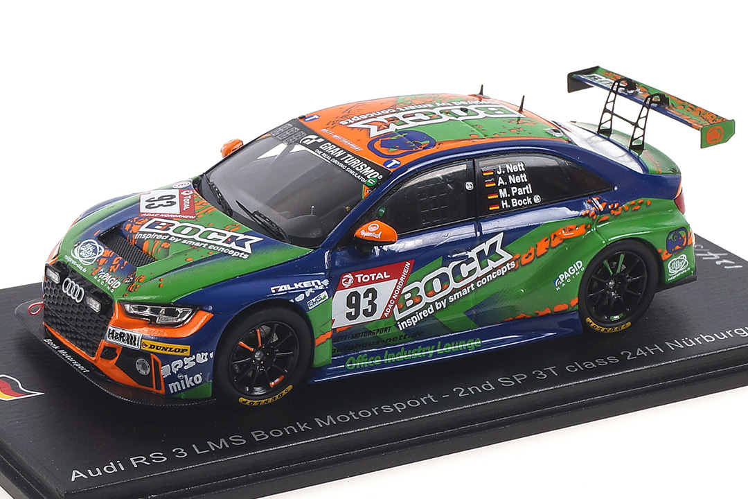 Audi RS3 24h Nürburgring 2019 Bock/Partl/Nett Spark 1:43 SG535