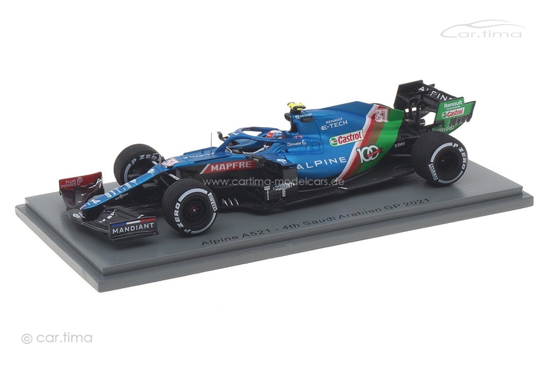 Alpine A521 GP Saudi Arabien 2021 Esteban Ocon Spark 1:43 S7852