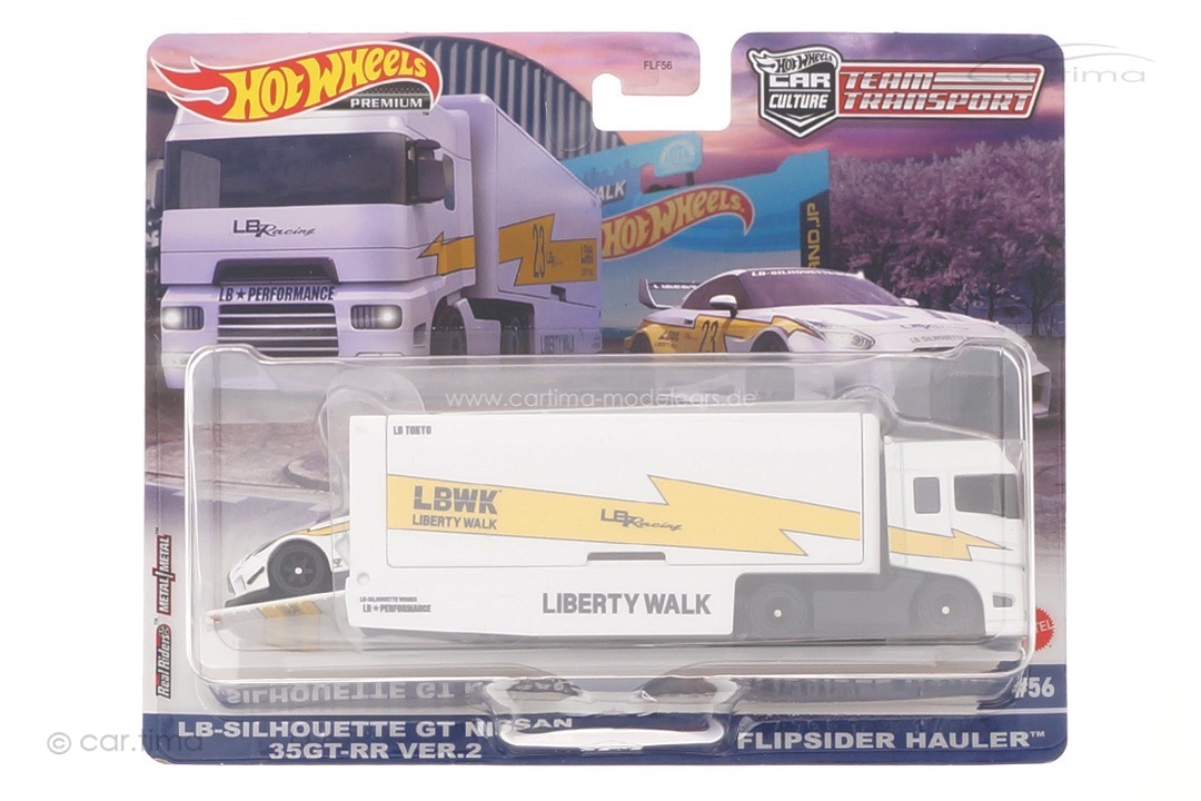 Team Transport LB-Silhouette GT Nissan 35 GT-RR/Flipsider Hauler Car Culture #56 Hot Wheels 1:64