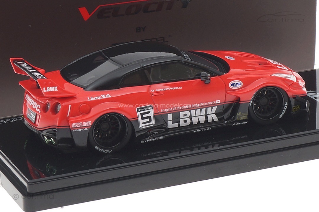 Nissan 35GT-RR LB-Silhouette Works GT Ver.1 rot/schwarz TSM 1:43 TSMV0011