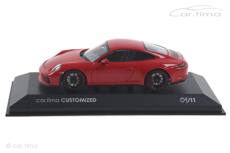 Porsche 911 (991 II) GT3 Touring Indischrot / Rad schwarz XGT Minichamps car.tima CUSTOMIZED