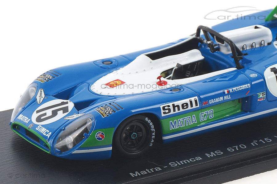 Matra Simca MS670 Winner 24h Le Mans 1972 Hill/Pescarolo Spark 1:43 43LM72