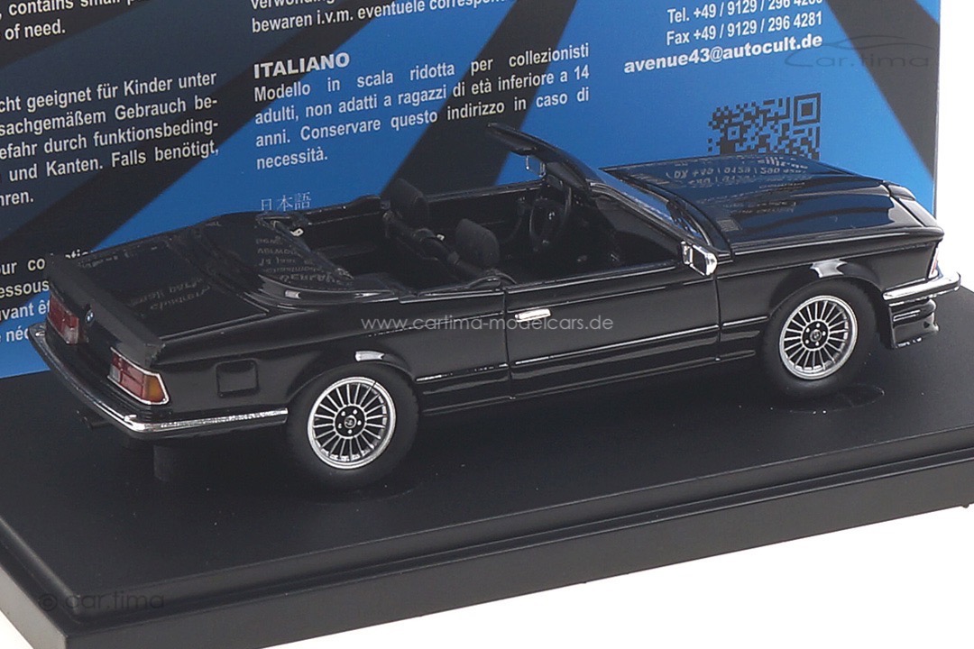 BMW 635 CSi Alpina B7 Mirage Classic schwarz Avenue43 1:43 60058