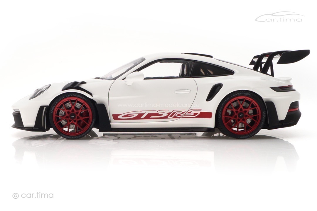Porsche 911 (992) GT3 RS Weiß/Pyrorot Minichamps 1:18 113062028