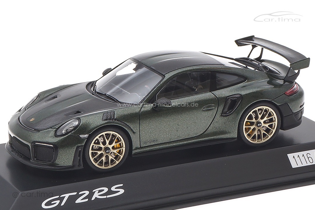 Porsche 911 (991 II) GT2 RS Weissach Paket Oakgrün met. Spark 1:43 WAP0202100RGT2
