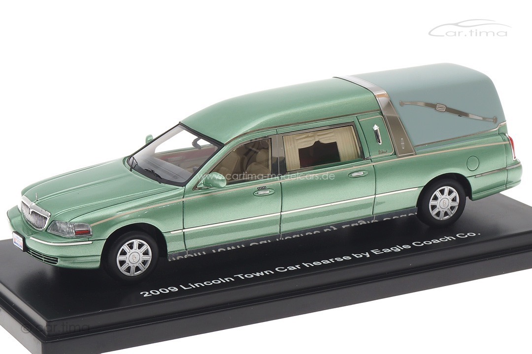 Lincoln Town Car Hearse by Eagle Coach Co. 2009 grün Esval Models 1:43 EMUS43022A