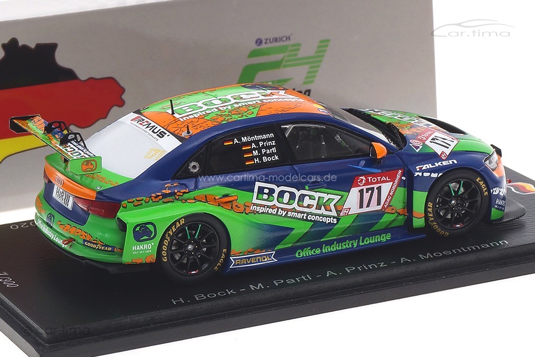 Audi RS3 24h Nürburgring 2020 Bock/Moentmann/Partl/Prinz Spark 1:43 SG701