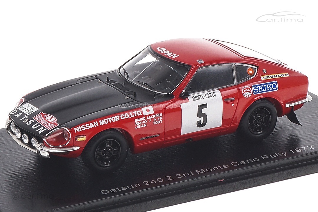 Datsun 240 Z Rallye Monte Carlo 1972 Aaltonen/Todt Spark 1:43 S6280