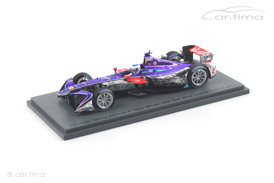 DS Virgin Racing Formula E Winner New York 2016-2017 Sam Bird Spark 1:43 S5910