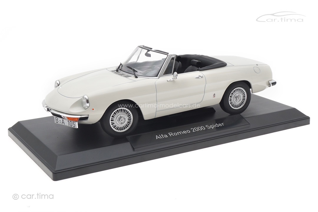 Alfa Romeo 2000 Spider 1978 weiß Norev 1:18 187882