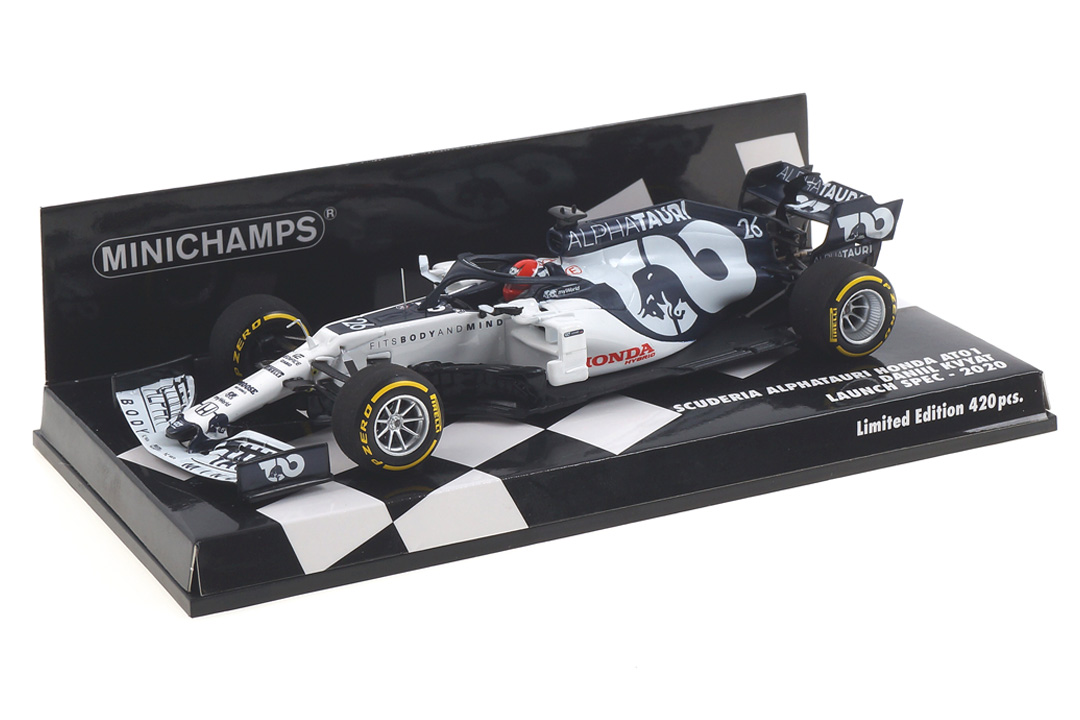 Scuderia Alpha Tauri Honda AT01 Launch spec 2020 Daniil Kvyat Minichamps 1:43 417200026