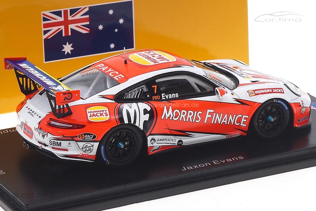 Porsche 911 (991) GT3 Cup Champion Carrera Cup Australien 2018 Evans Spark 1:43 AS032