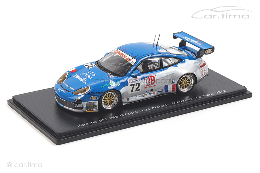 Porsche 911 (996) GT3 RS 24h Le Mans 2002 Alphand/Lavielle/Thévenin 1:43 Spark S5516