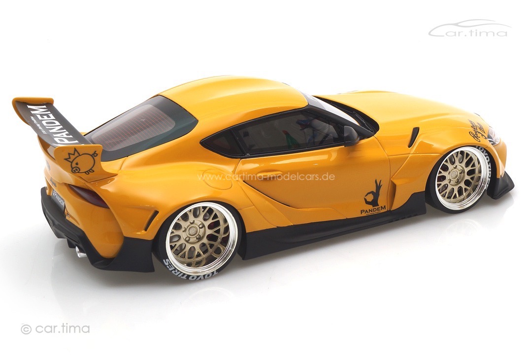 Pandem Toyota GR Supra V1.0 gelb TopSpeed 1:18 TS0357