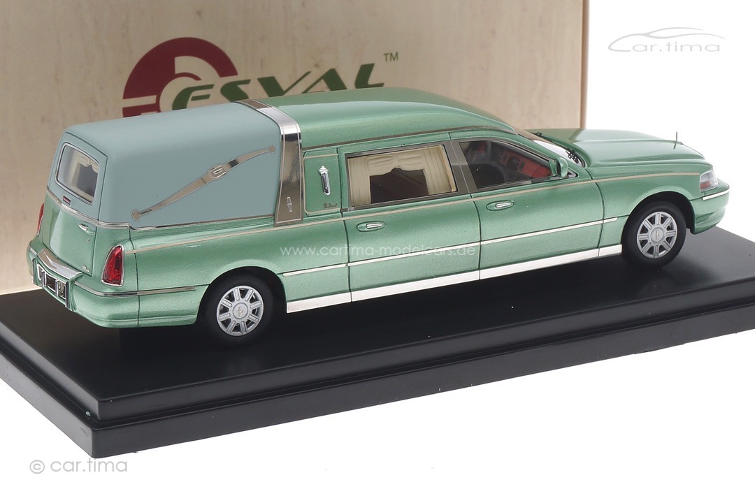 Lincoln Town Car Hearse by Eagle Coach Co. 2009 grün Esval Models 1:43 EMUS43022A