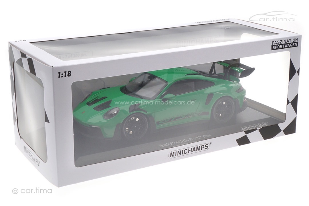 Porsche 911 (992) GT3 RS Pythongrün/Rad schwarz Minichamps 1:18 153062236