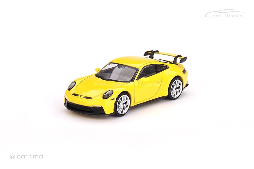 Porsche 911 (992) GT3 Racing yellow MINI GT 1:64 MGT00565-L