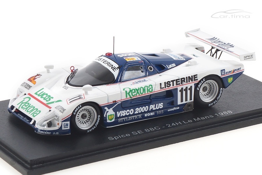 Spice 88C 24h Le Mans 1988 Bellm/de Thoisy/Spice Spark 1:43 S4766
