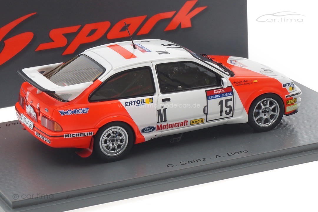 Ford Sierra RS Cosworth Tour de Corse Rallye de France 1987 Sainz/Boto Spark 1:43 S8705