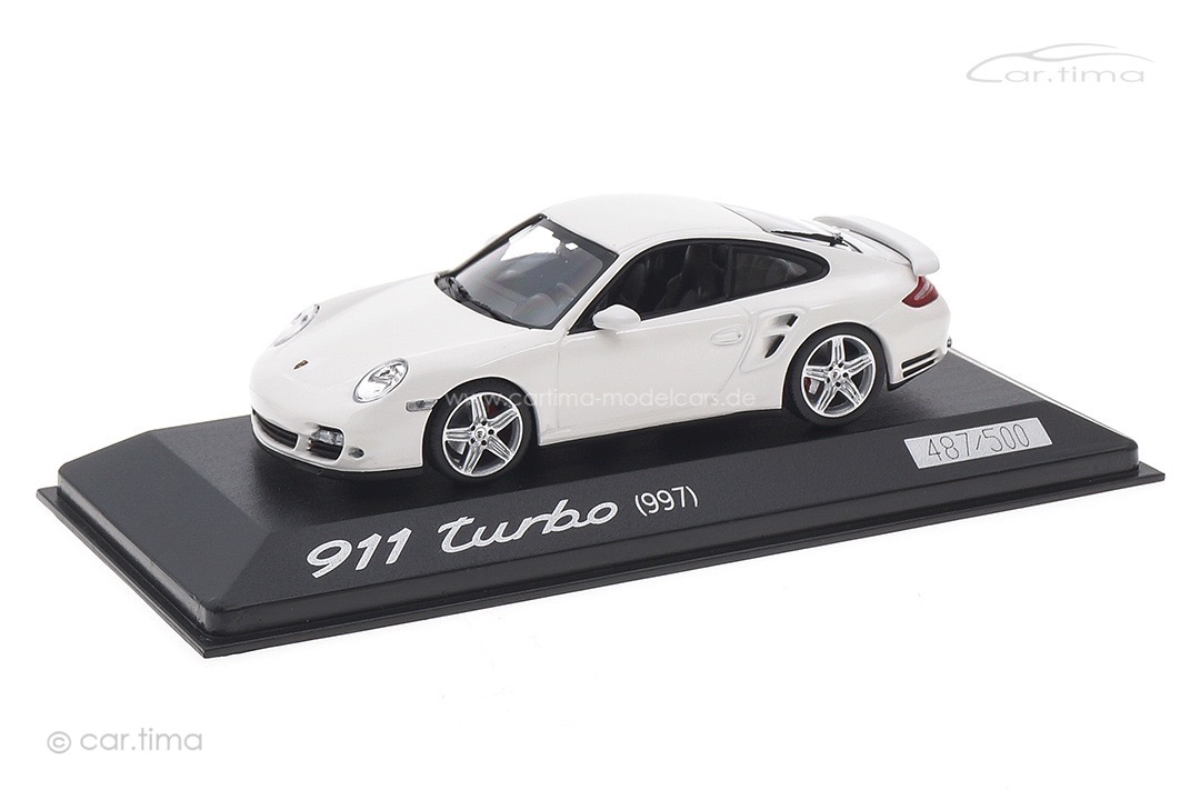 Porsche 911 (997) Turbo Carraraweiß Minichamps 1:43 WAP0205060AVKK