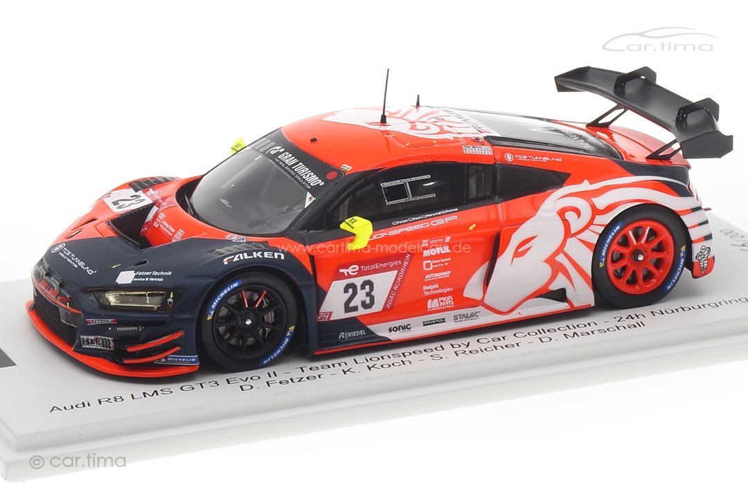 Audi R8 LMS GT3 Evo II 24h Nürburgring 2022 Fetzer/Koch/Reicher/Marschall Spark 1:43 FF018