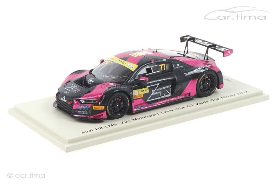 Audi R8 LMS Macau 2018 Adderly Fong Spark 1:43 SA171