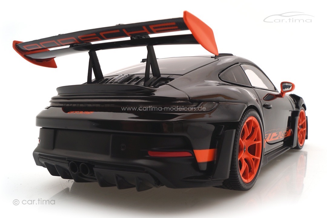 Porsche 911 (992) GT3 RS Schwarz/Rad orange Minichamps 1:18 113062030