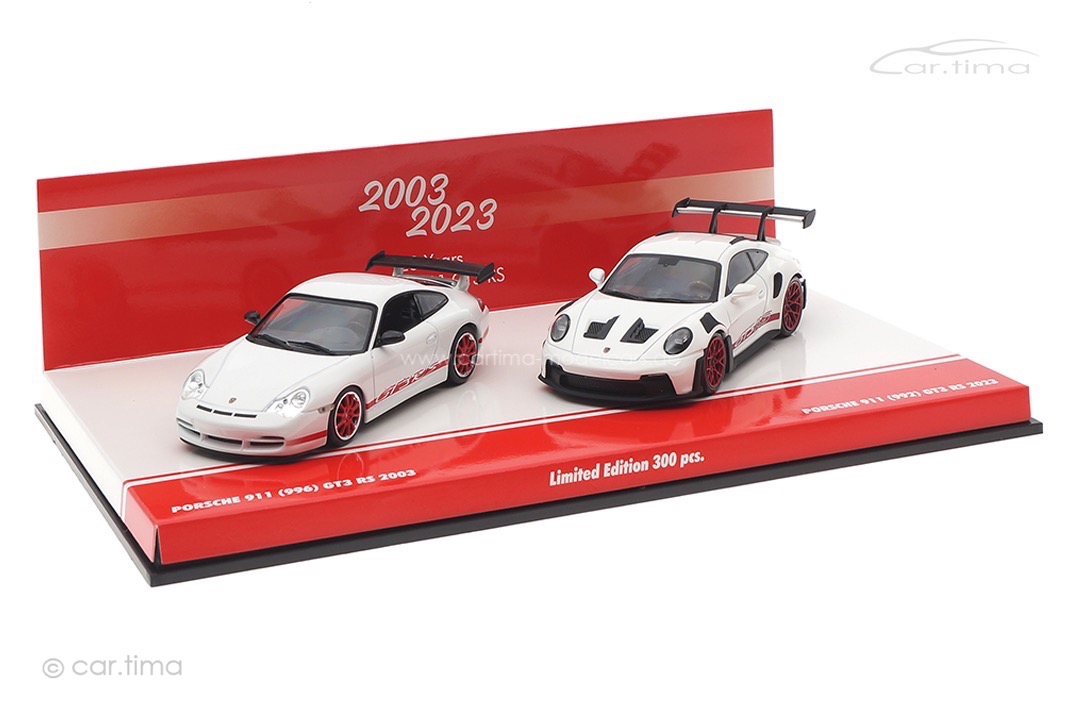 Set 20 Jahre Porsche 911 GT3 RS (996/992) Minichamps 1:43 413062190
