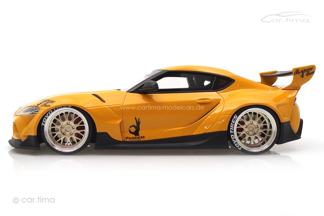 Pandem Toyota GR Supra V1.0 gelb TopSpeed 1:18 TS0357