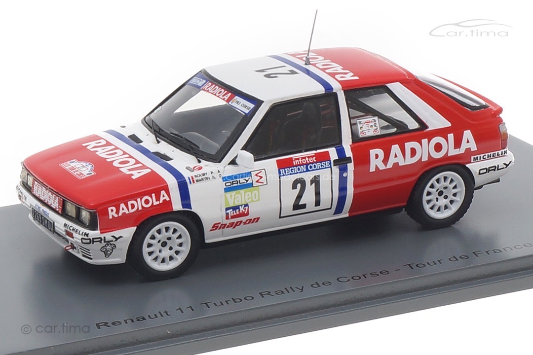 Renault 11 Turbo Tour de Corse 1987 Rouby/Martin Spark 1:43 SF146