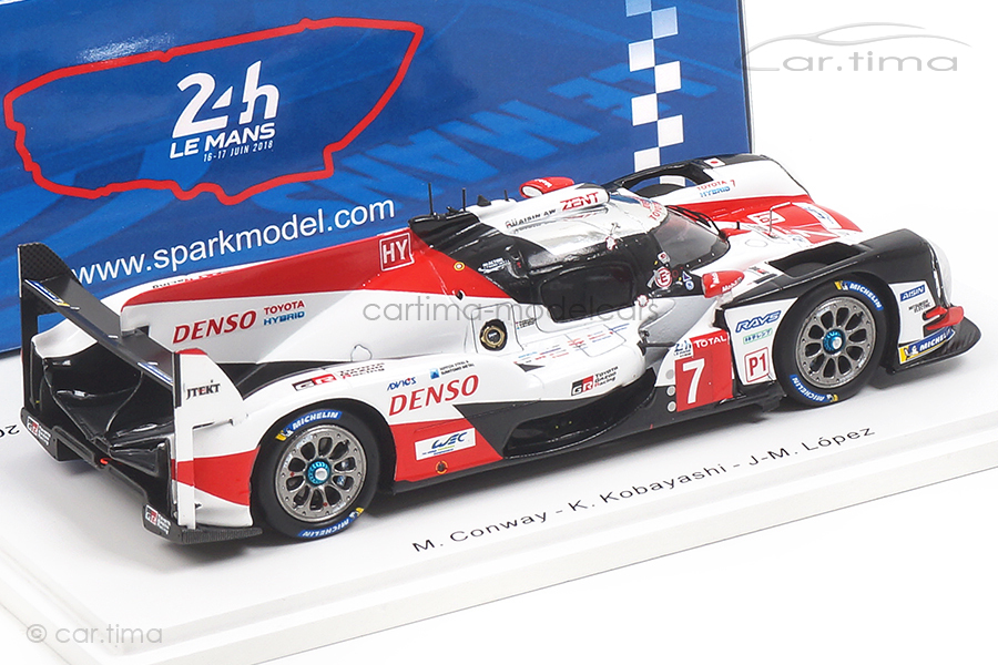Toyota TS050 Hybrid 24h Le Mans 2018 Conway/Kobayashi/Lopez Spark 1:43 S7006