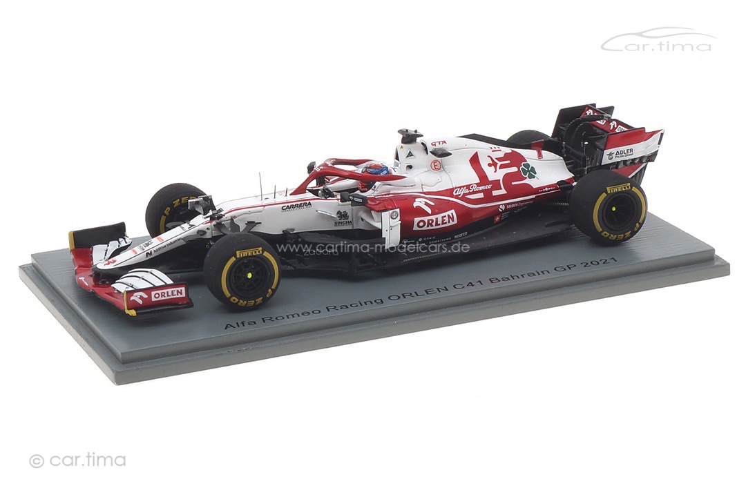 Alfa Romeo Sauber F1 GP Bahrain 2021 Kimi Räikkönen Spark 1:43 S7662