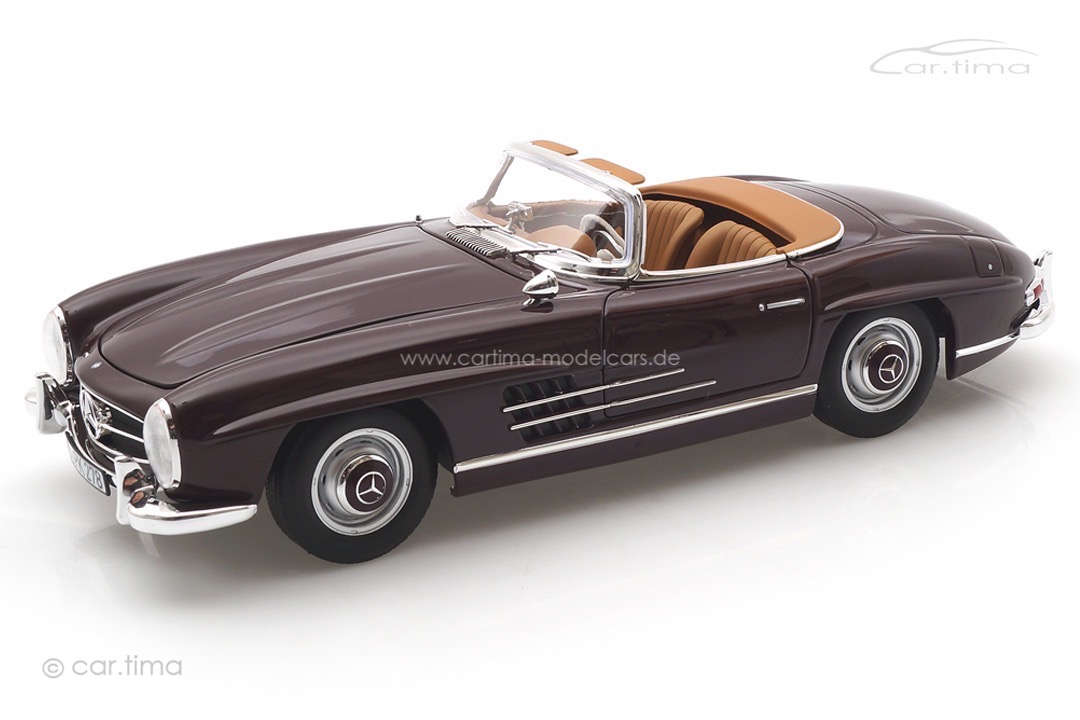 Mercedes-Benz 300 SL Roadster 1957 dunkelrot Norev 1:18 183891