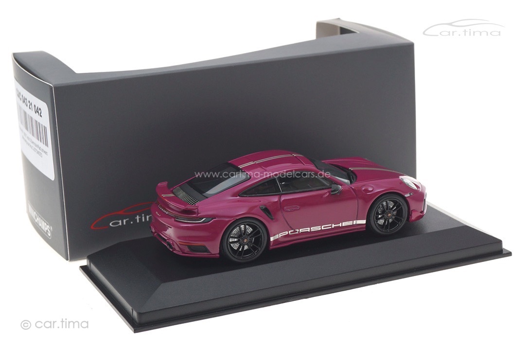 Porsche 911 (992) Turbo S Sternrubin/Rad schwarz Minichamps car.tima CUSTOMIZED 1:43