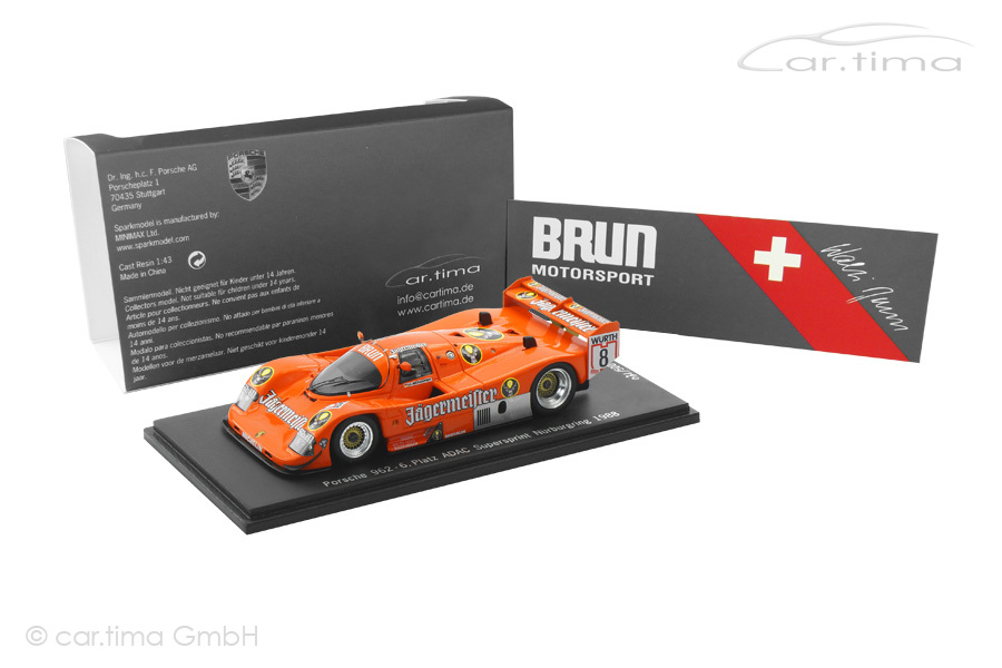 Porsche 962 ADAC Supersprint Nürburgring 1988 Uwe Schäfer Spark 1:43 CAP04311020