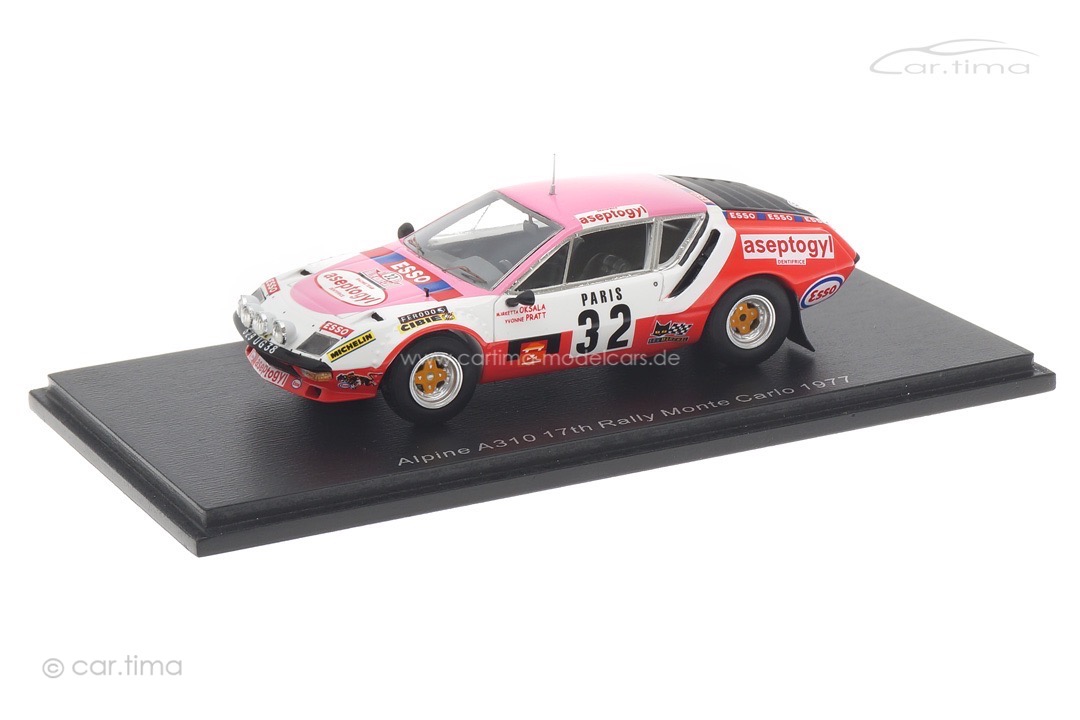 Alpine A310 Rallye Monte Carlo 1977 Oksala/Mehta Spark 1:43 S5468