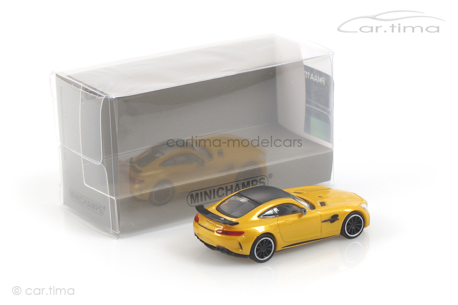 Mercedes-AMG GT-R 2017 gelb met. Minichamps 1:87 870037222