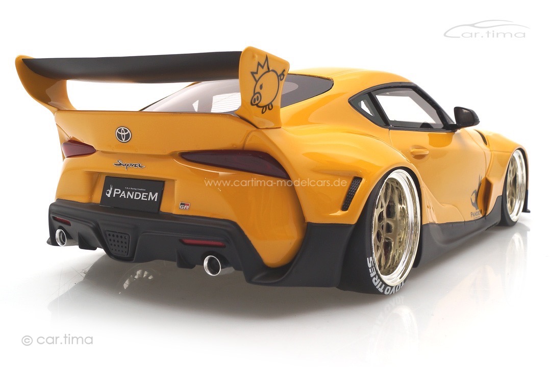 Pandem Toyota GR Supra V1.0 gelb TopSpeed 1:18 TS0357