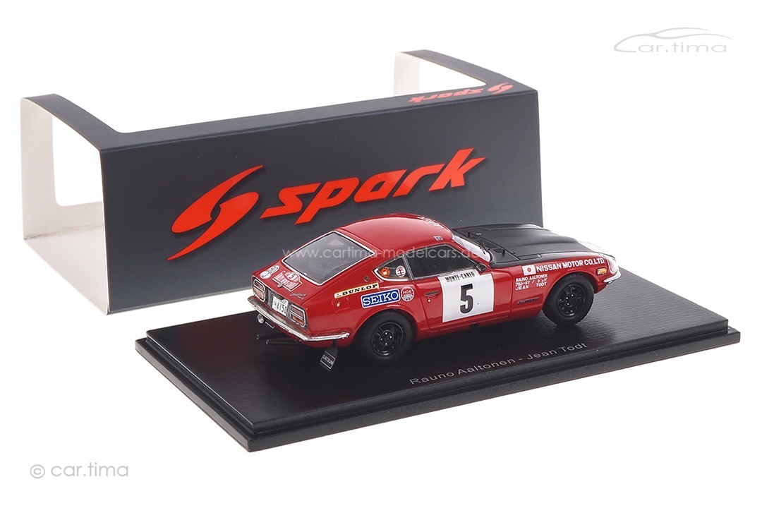 Datsun 240 Z Rallye Monte Carlo 1972 Aaltonen/Todt Spark 1:43 S6280
