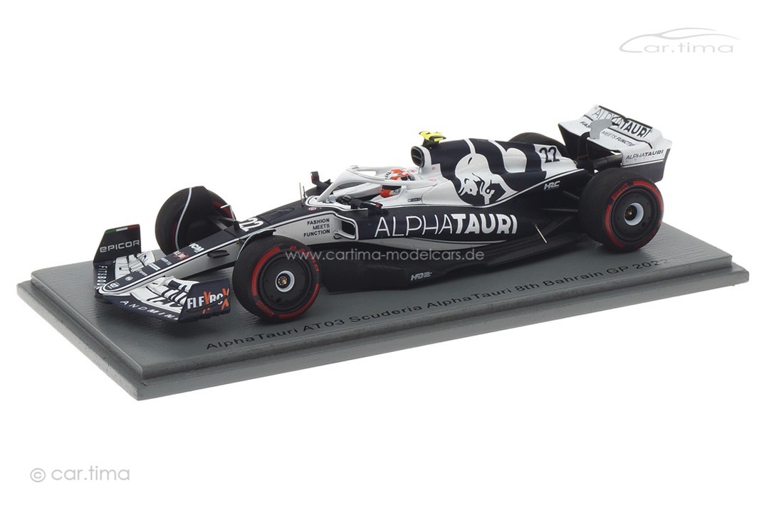 AlphaTauri AT03 GP Bahrain 2022 Yuki Tsunoda Spark 1:43 S8527