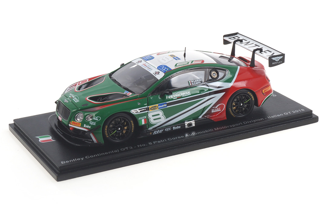 Bentley Continental GT3 Italian GT 2018 Larini/Caffi Spark 1:43 SI007